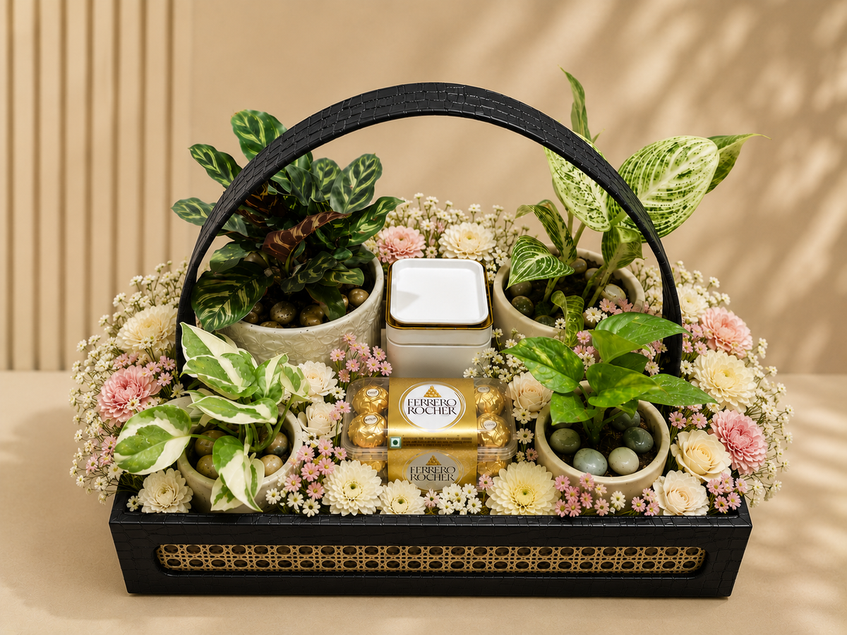 Peacock Calathea Hamper
