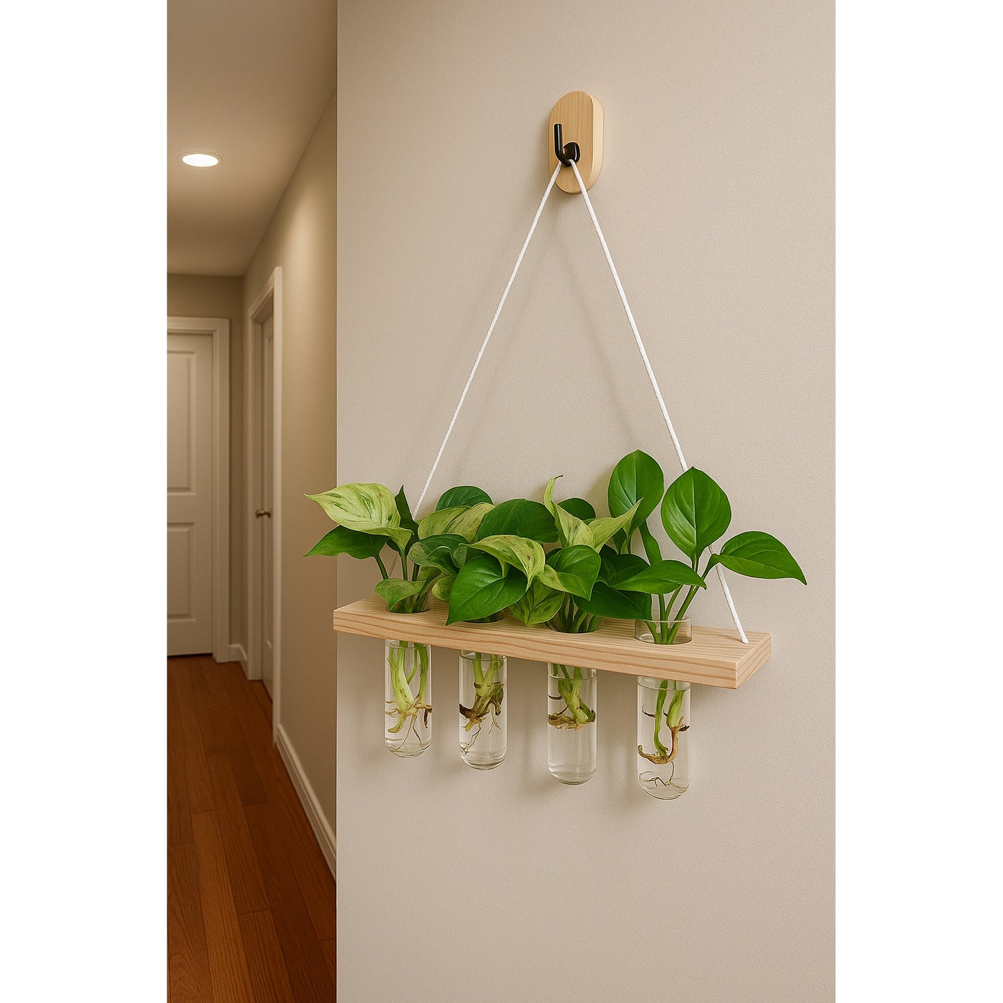 Wall Hanging- Glass - Hydroponic - Money Plant