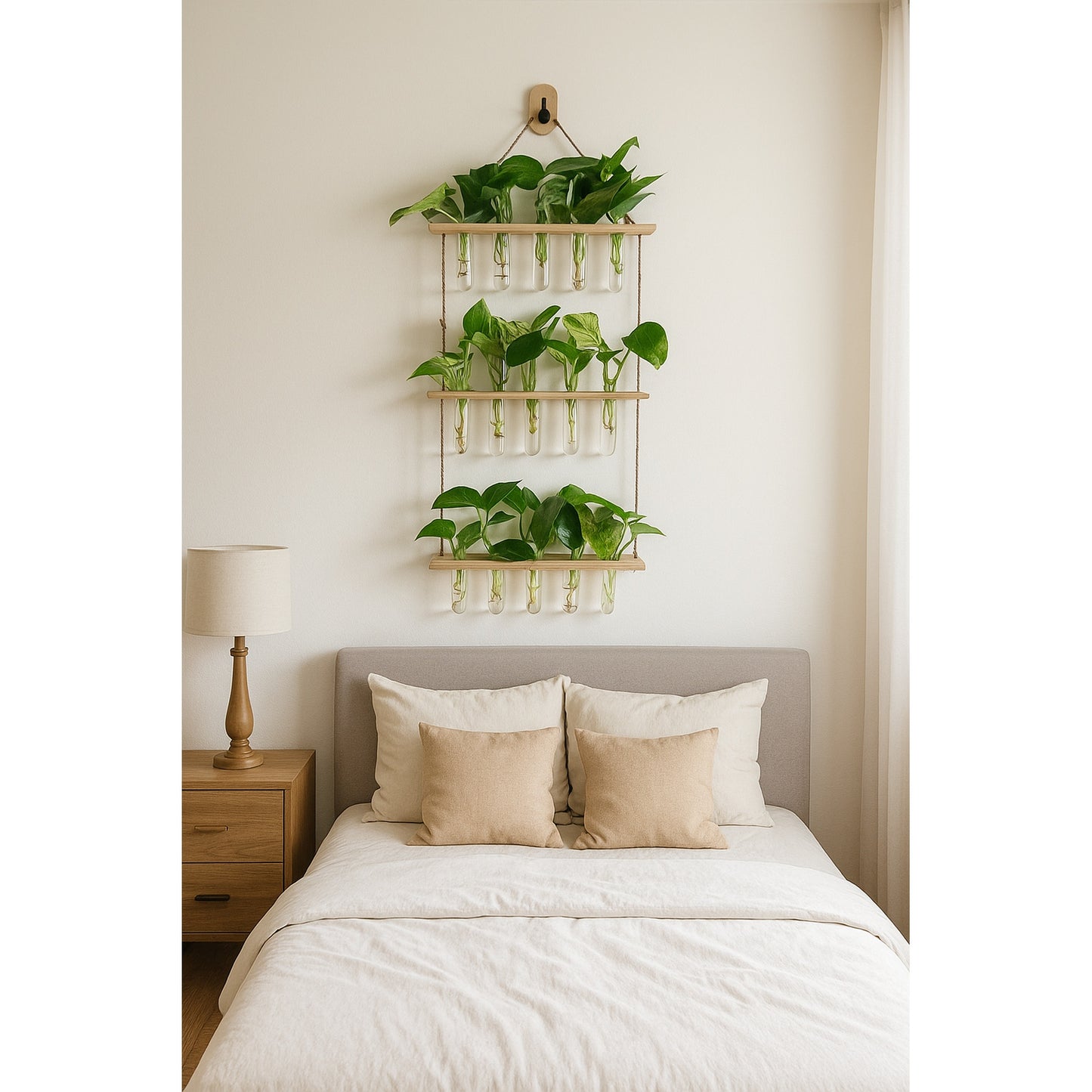 Wall Hanging(3 Level) - Glass- Hydroponic - Money Plant