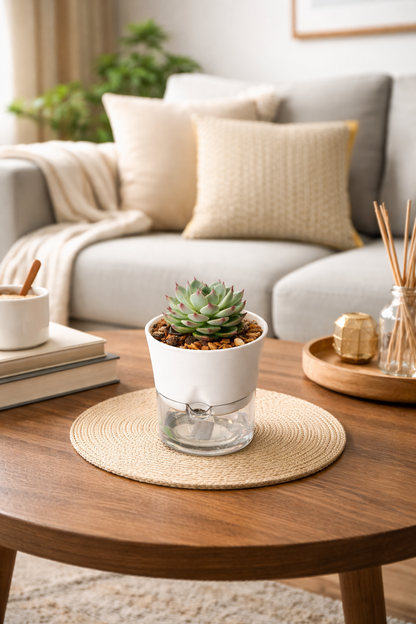 Succulent Plant - Self-Watering Pot