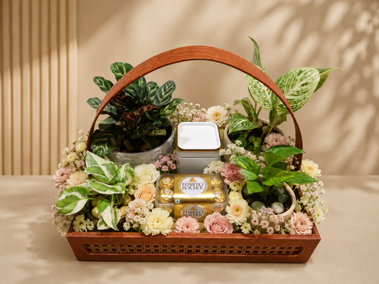 Peacock Calathea Hamper