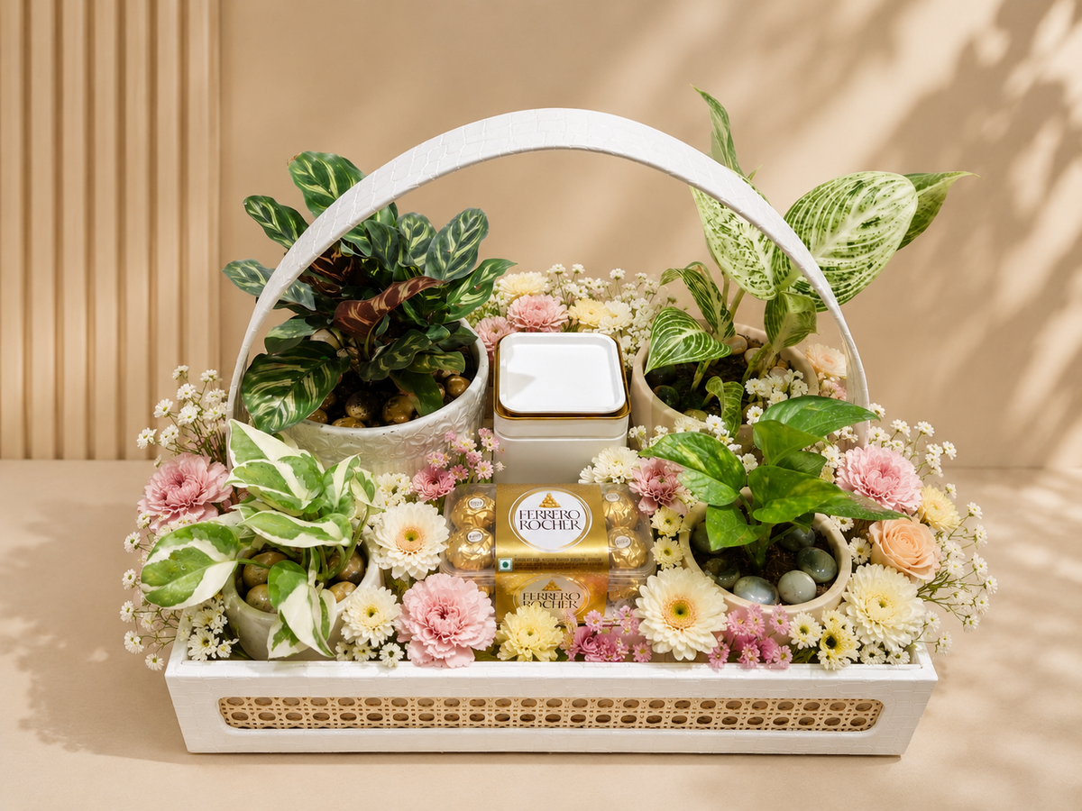 Peacock Calathea Hamper
